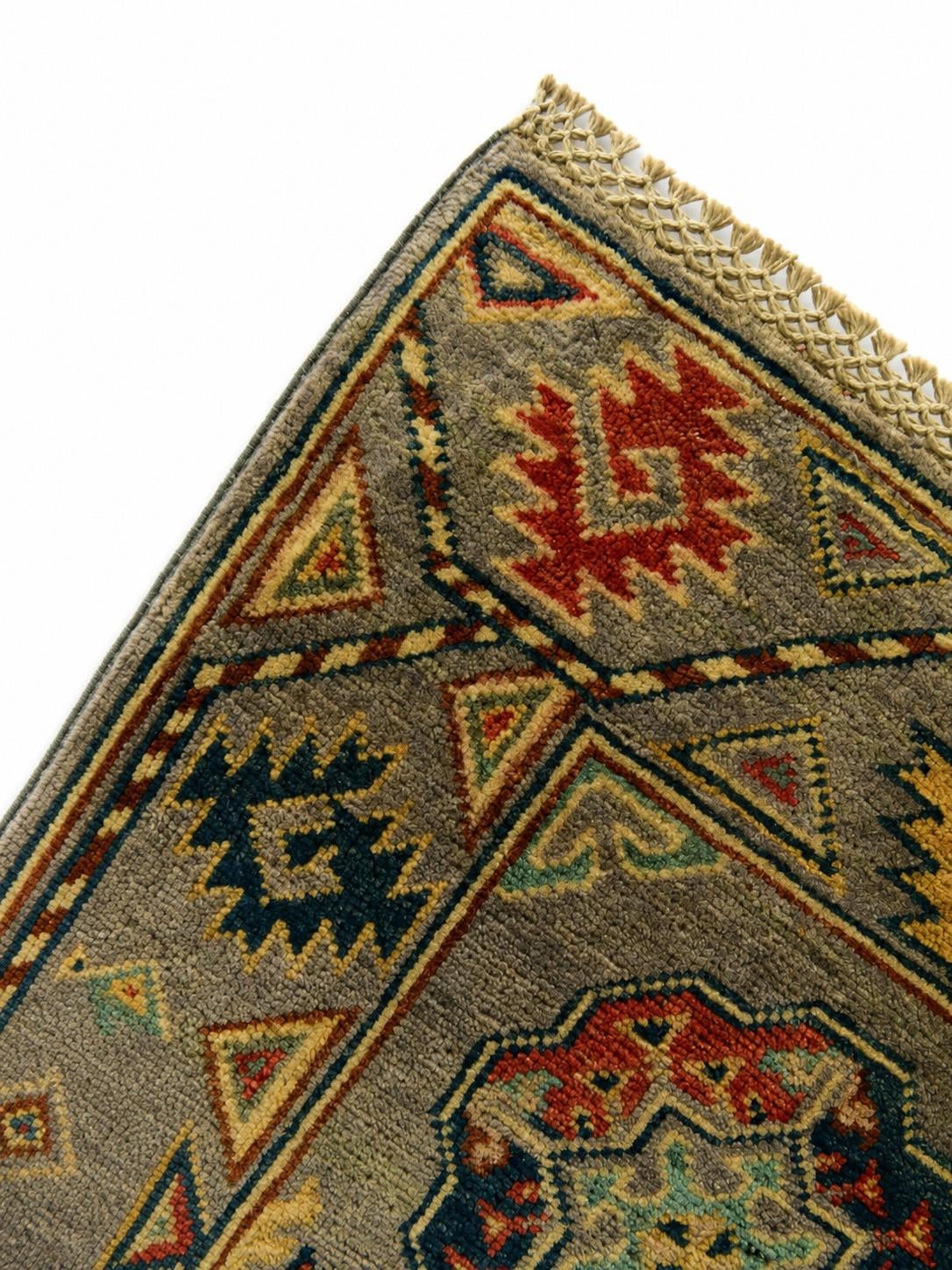 2' x 5' 8 Hand Knotted Kazak Runner Rug