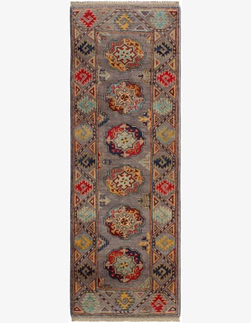 2' x 5' 8 Hand Knotted Kazak Runner Rug