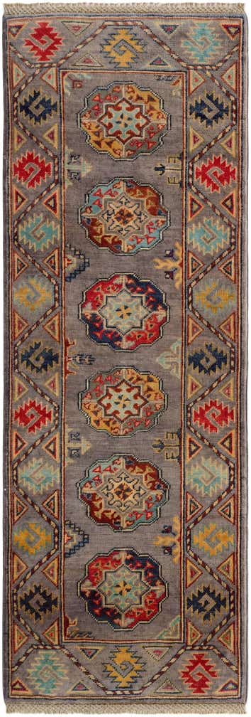 2' x 5' 8 Hand Knotted Kazak Runner Rug