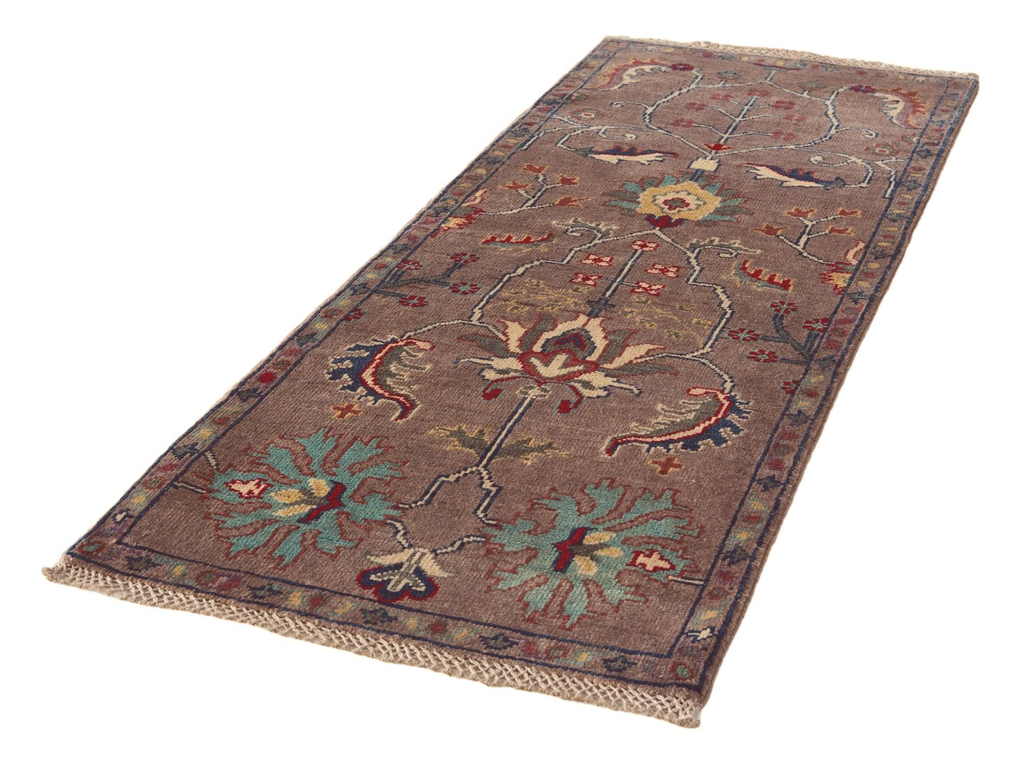 2' 1 x 5' 4 Hand Knotted Kazak Runner Rug