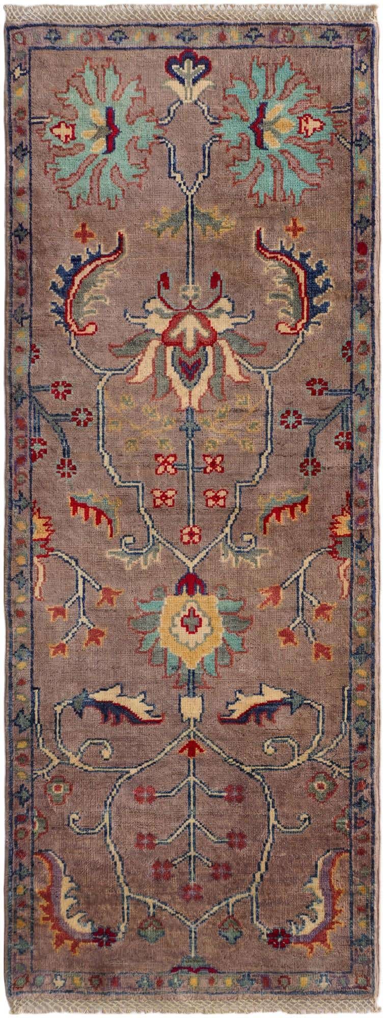 2' 1 x 5' 4 Hand Knotted Kazak Runner Rug