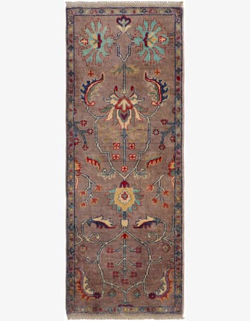 2' 1 x 5' 4 Hand Knotted Kazak Runner Rug