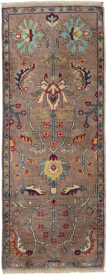 Detail image of 65cm x 165cm anudado a mano Kazak Alfombra Pasillera