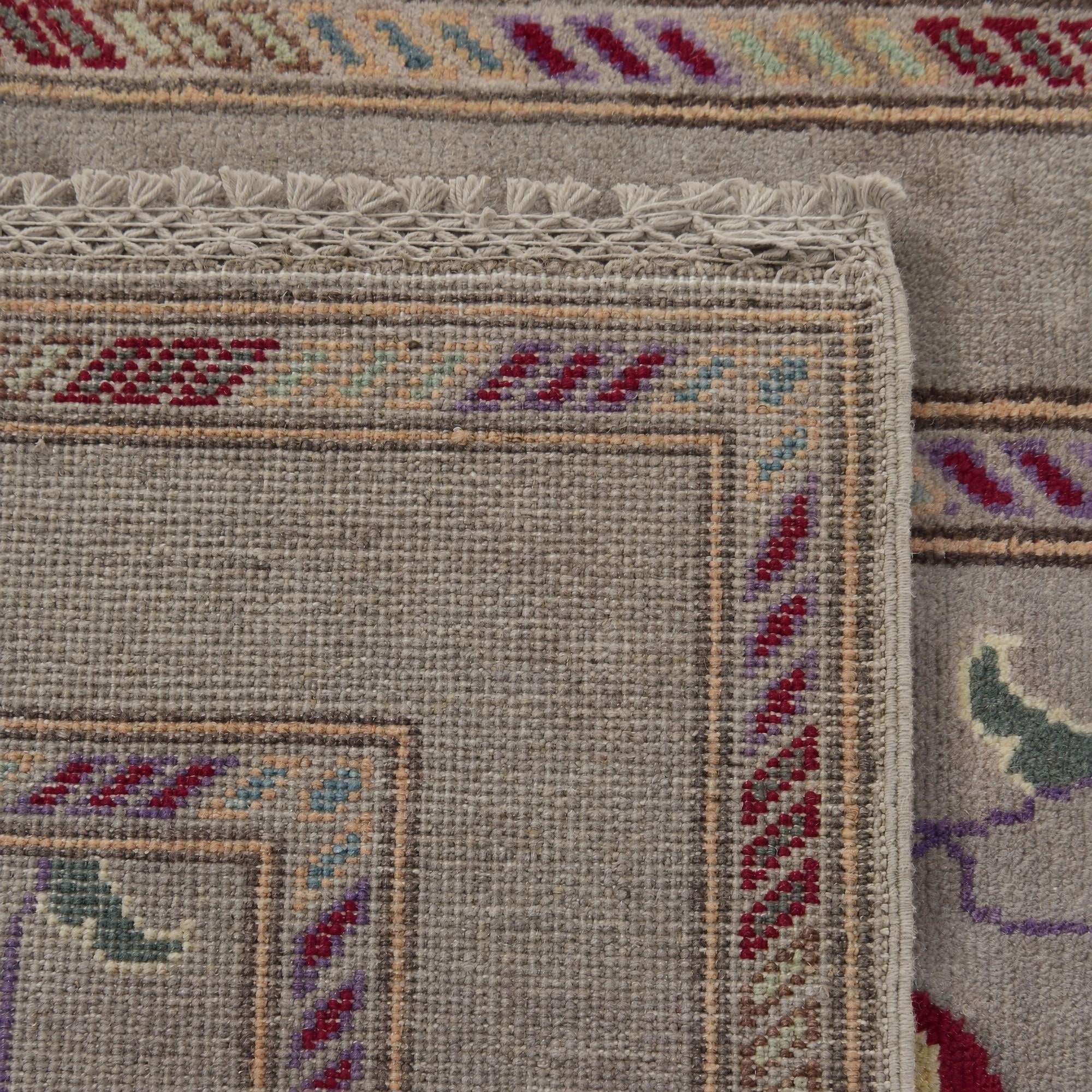 85cm x 300cm Hand Knotted Kazak Runner Rug