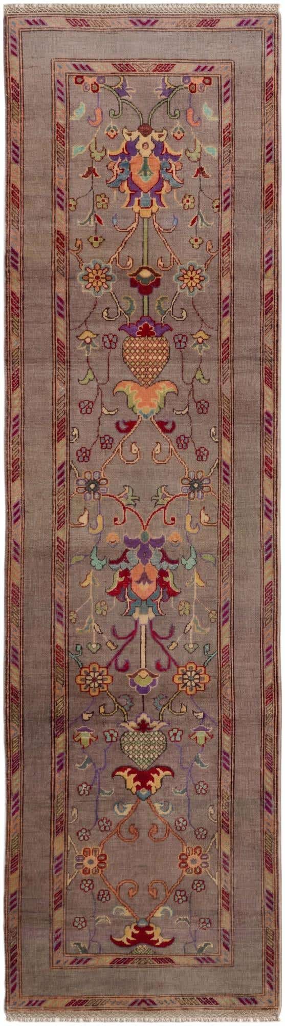 2' 9 x 9' 10 Hand Knotted Kazak Runner Rug