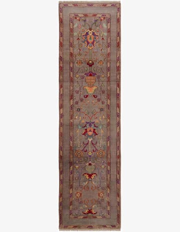 2' 9 x 9' 10 Hand Knotted Kazak Runner Rug