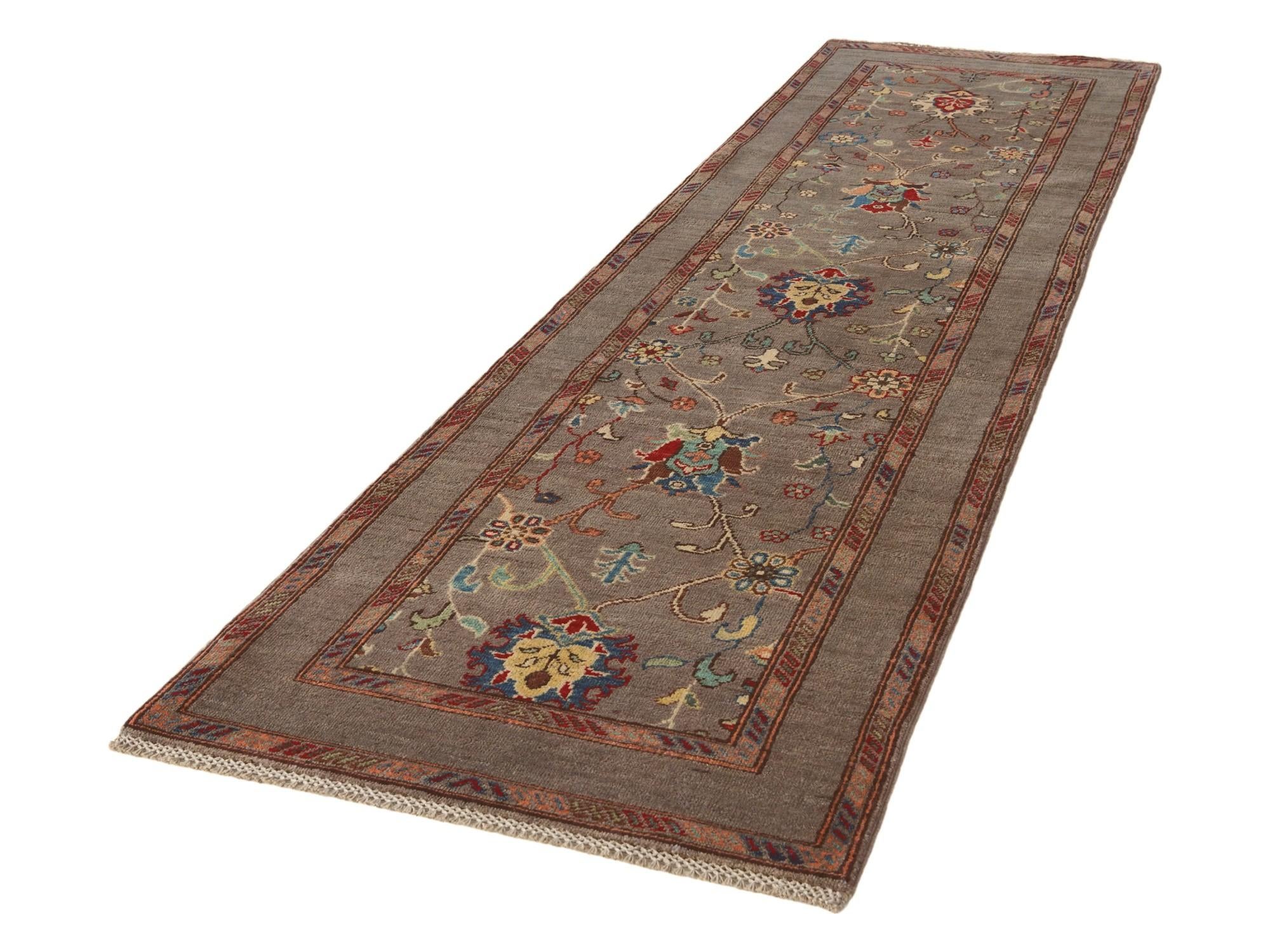 2' 9 x 10' Hand Knotted Kazak Runner Rug