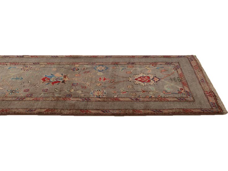 Detail image of 2' 9 x 10' Hand Knotted Kazak Runner Rug