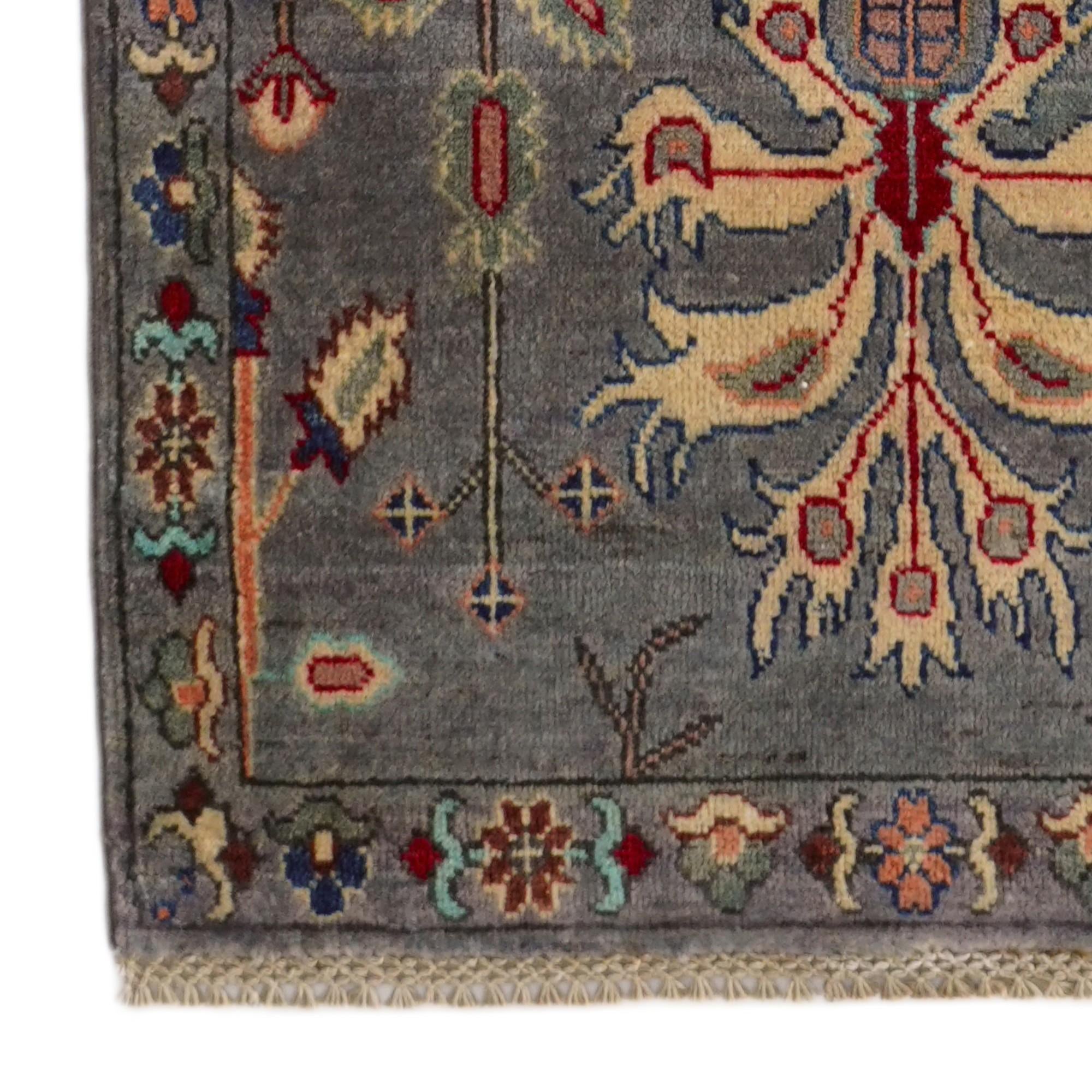 2' 9 x 9' 8 Hand Knotted Kazak Runner Rug