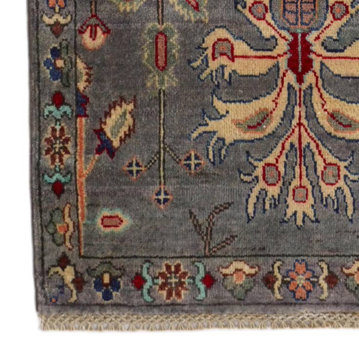 Detail image of 2' 9 x 9' 8 Hand Knotted Kazak Runner Rug