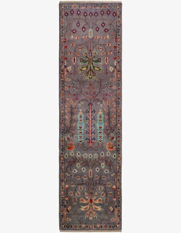 2' 9 x 9' 8 Hand Knotted Kazak Runner Rug