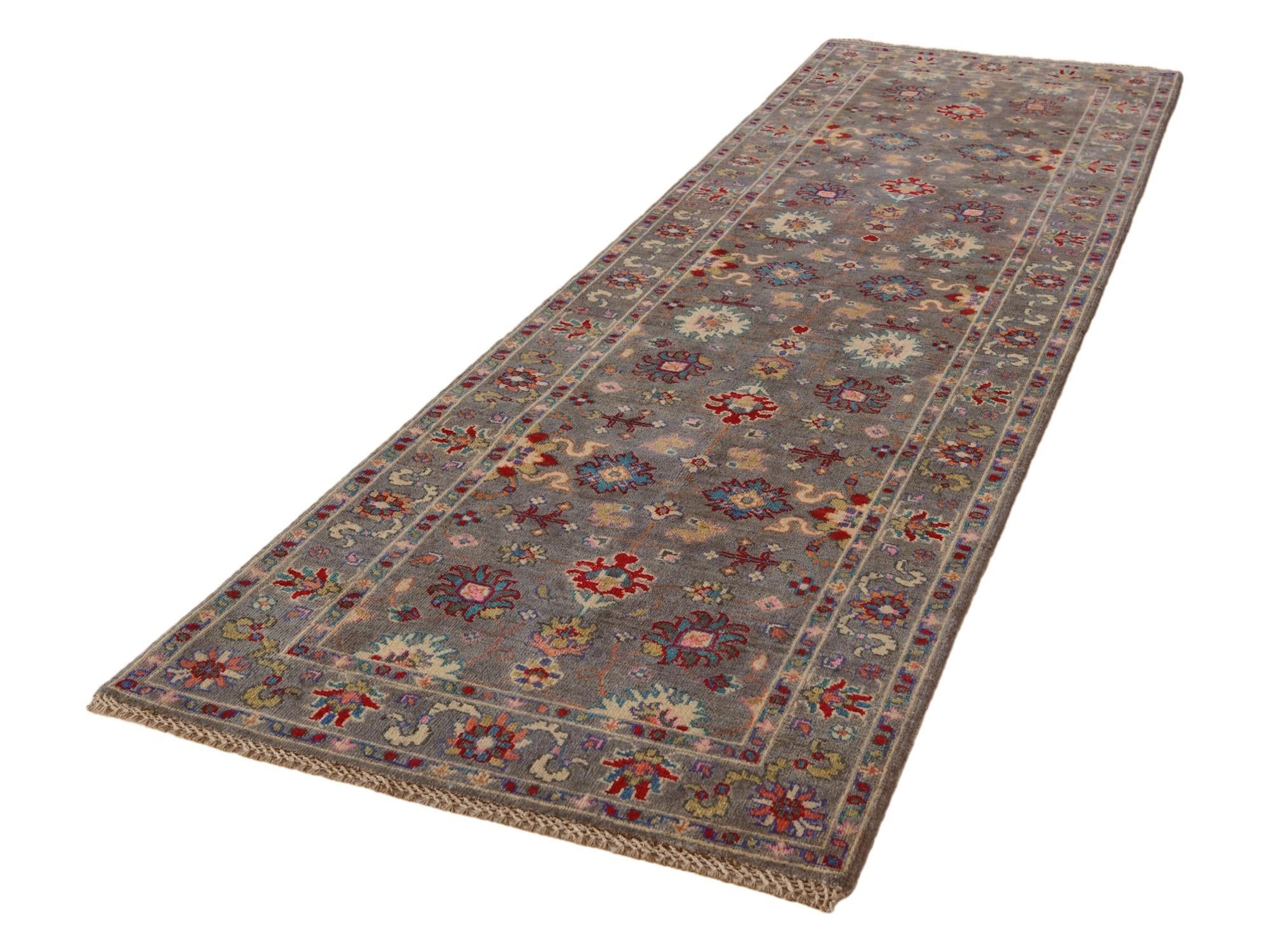 2' 10 x 9' 9 Hand Knotted Kazak Runner Rug