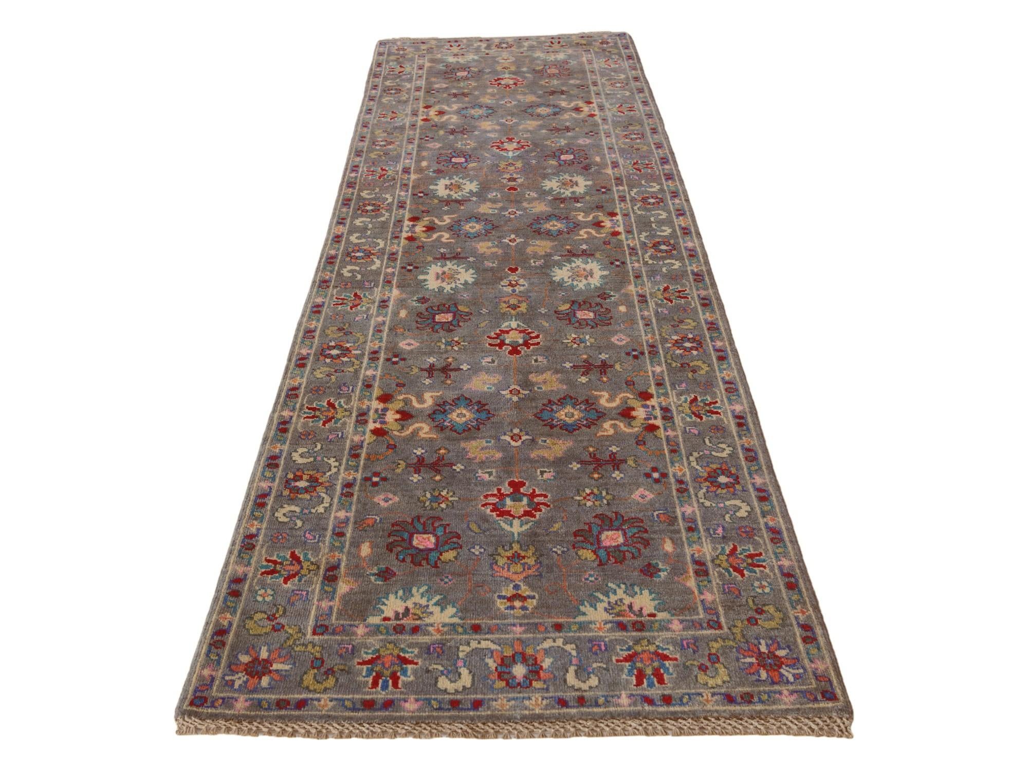 2' 10 x 9' 9 Hand Knotted Kazak Runner Rug