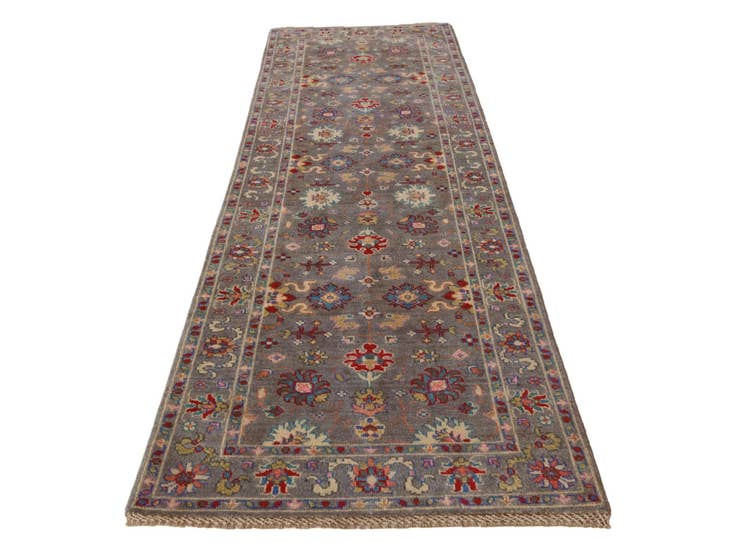 Detail image of 2' 10 x 9' 9 Hand Knotted Kazak Runner Rug