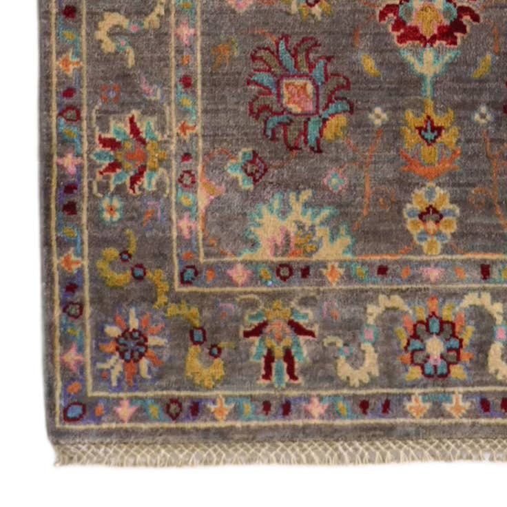 Detail image of 2' 10 x 9' 9 Hand Knotted Kazak Runner Rug