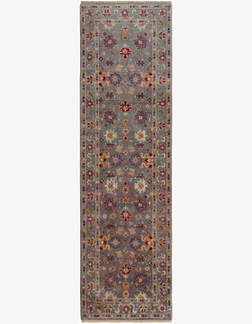 2' 10 x 9' 9 Hand Knotted Kazak Runner Rug