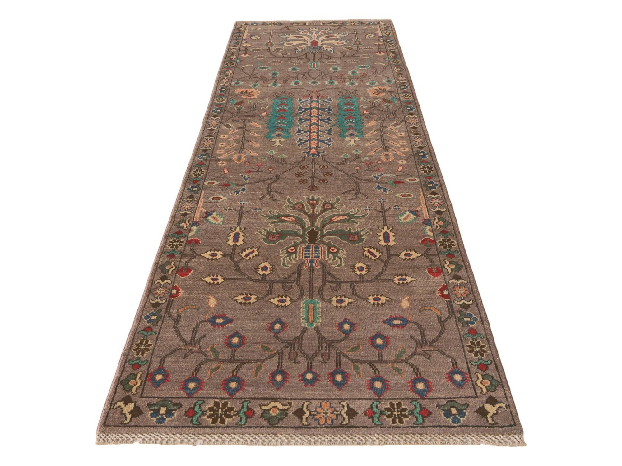 2' 9 x 9' 6 Hand Knotted Kazak Runner Rug