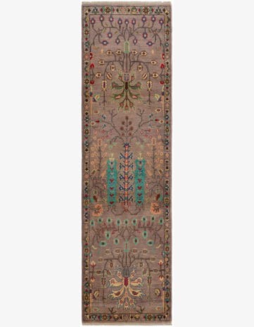 2' 9 x 9' 6 Hand Knotted Kazak Runner Rug