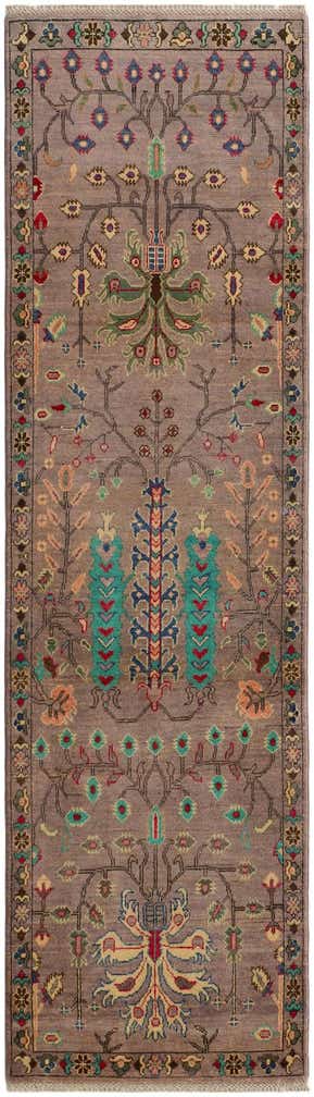 2' 9 x 9' 6 Hand Knotted Kazak Runner Rug