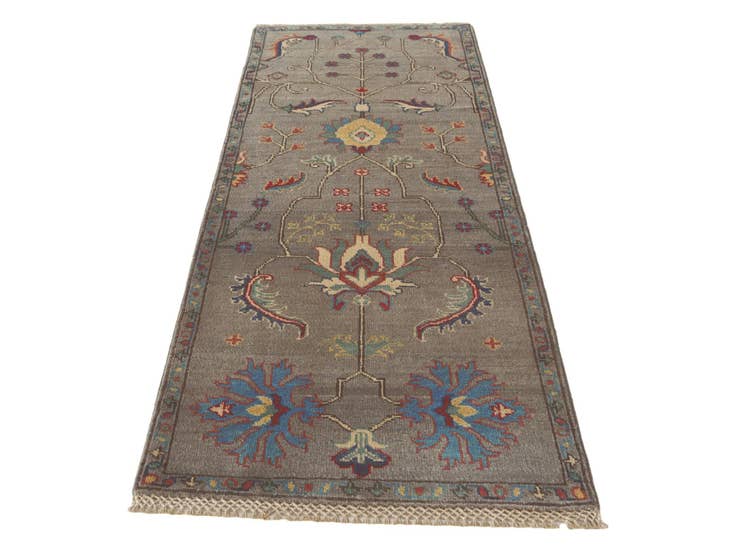 Detail image of 2' 2 x 5' 11 Hand Knotted Kazak Runner Rug