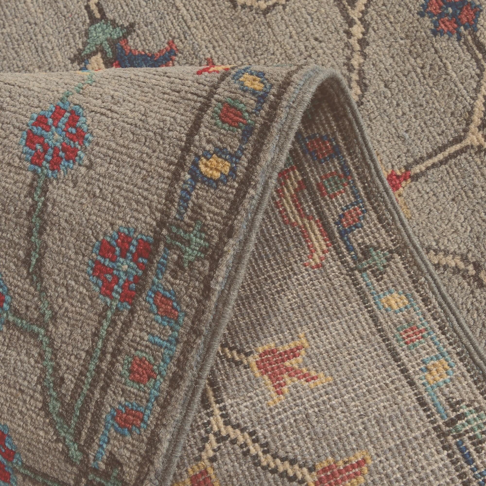 2' 2 x 5' 11 Hand Knotted Kazak Runner Rug