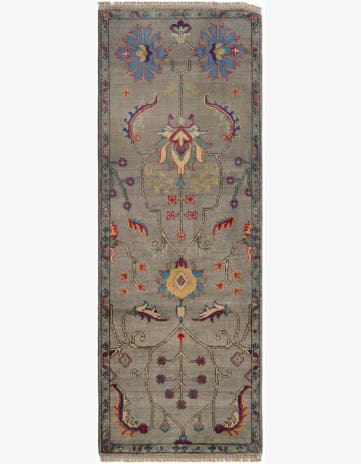 2' 2 x 5' 11 Hand Knotted Kazak Runner Rug