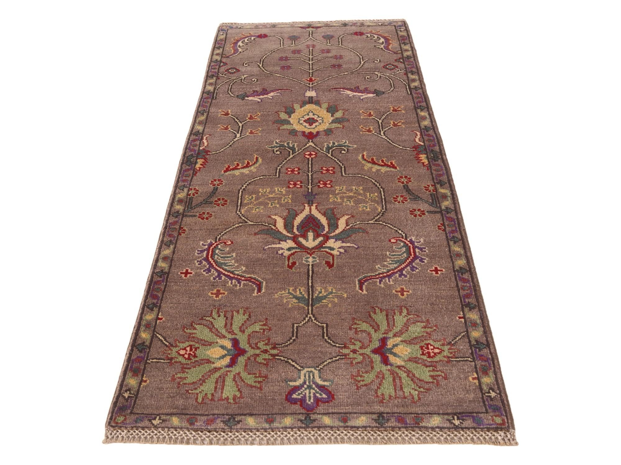 2' 2 x 5' 9 Hand Knotted Kazak Runner Rug