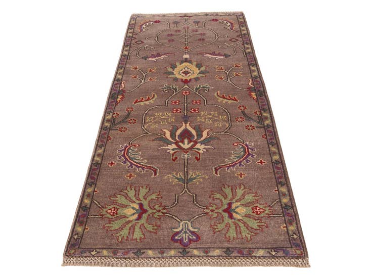 Detail image of 2' 2 x 5' 9 Hand Knotted Kazak Runner Rug