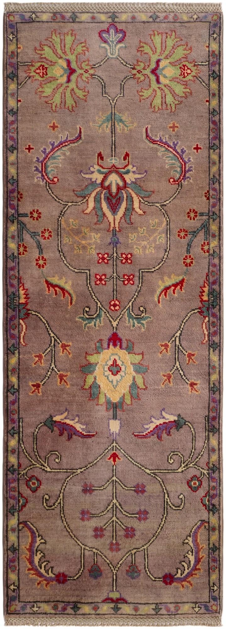 2' 2 x 5' 9 Hand Knotted Kazak Runner Rug