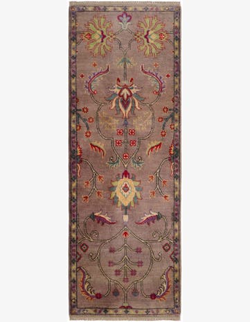 2' 2 x 5' 9 Hand Knotted Kazak Runner Rug