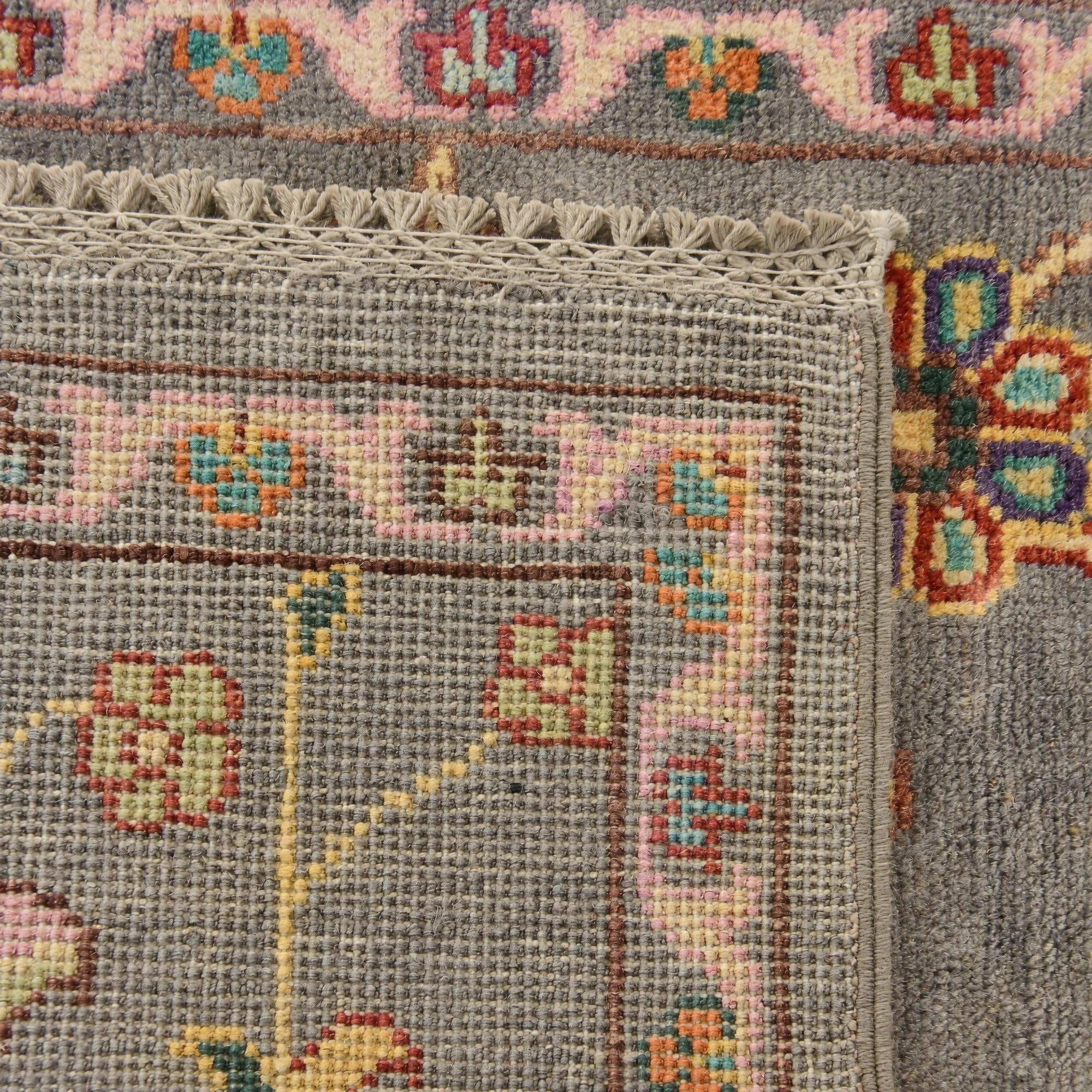 60cm x 180cm Hand Knotted Kazak Runner Rug