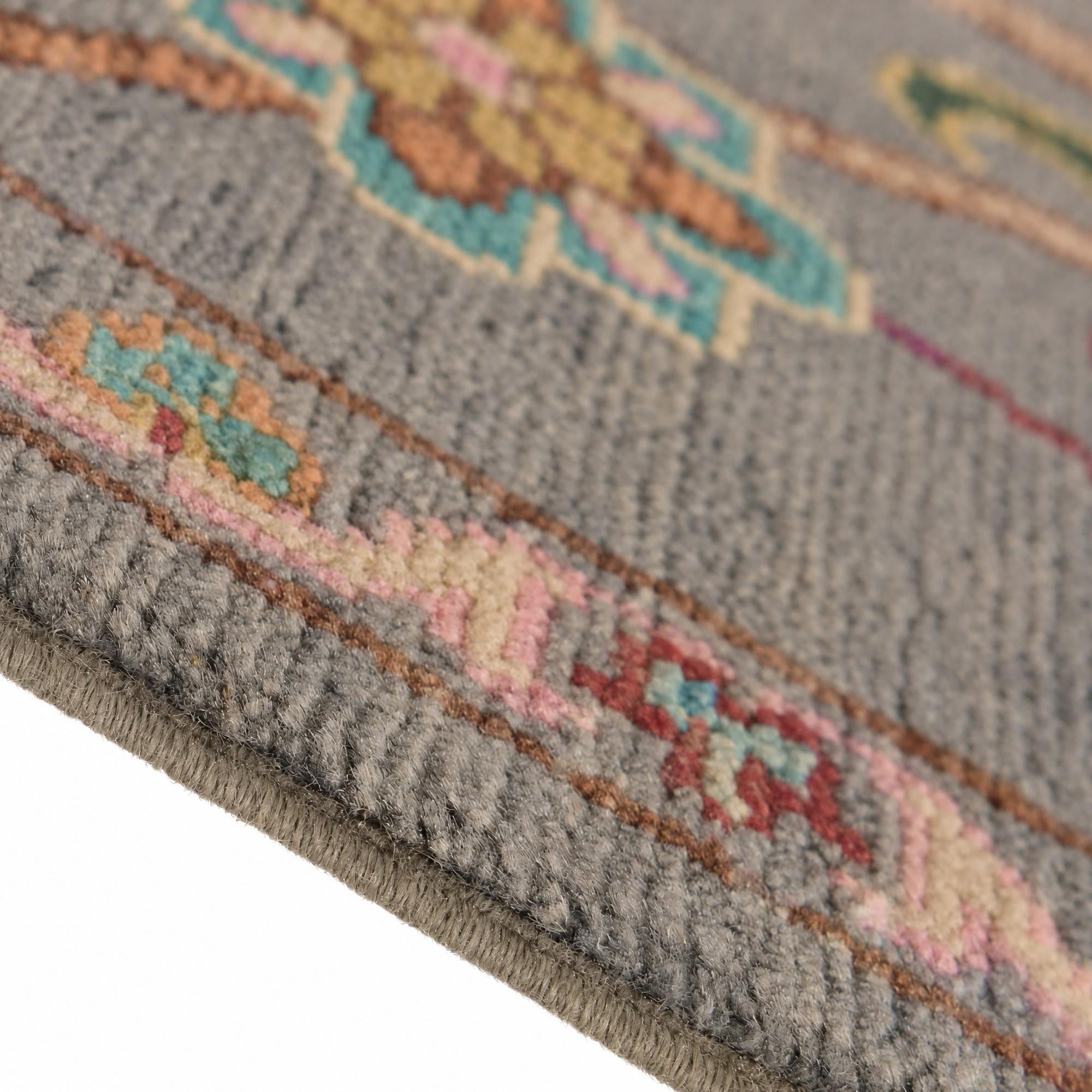 Detail image 8 of 12: 2' x 5' 11 Hand Knotted Kazak Runner Rug