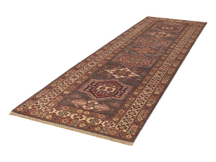Detail image of 2' 10 x 9' 6 Hand Knotted Kazak Runner Rug