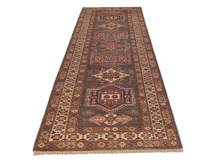 2' 10 x 9' 6 Hand Knotted Kazak Runner Rug