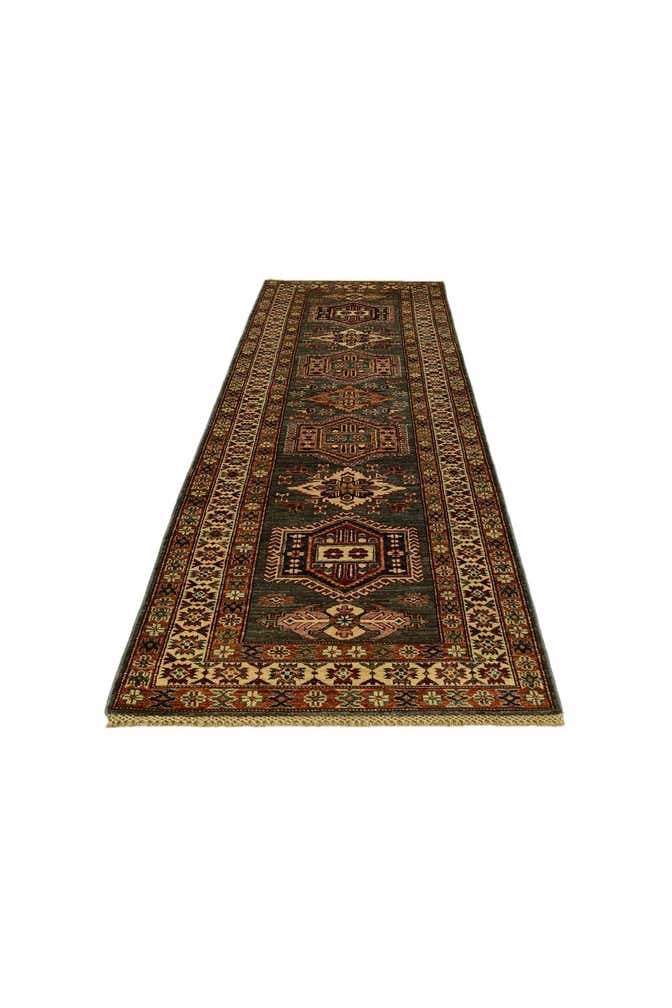 2' 10 x 9' 6 Hand Knotted Kazak Runner Rug