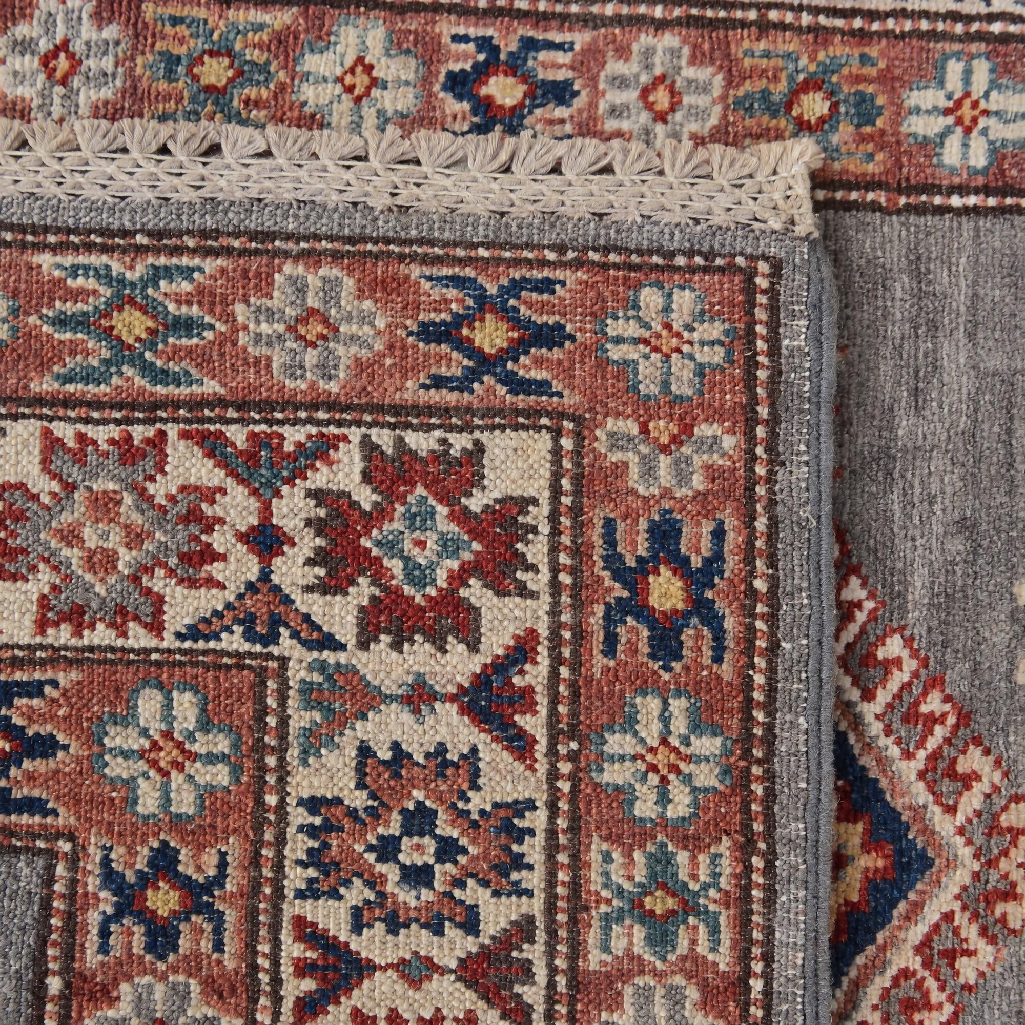 85cm x 290cm Hand Knotted Kazak Runner Rug