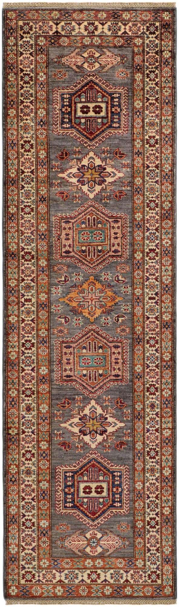 2' 10 x 9' 6 Hand Knotted Kazak Runner Rug