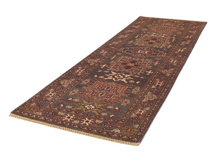 Detail image of 2' 9 x 8' 4 Hand Knotted Kazak Runner Rug