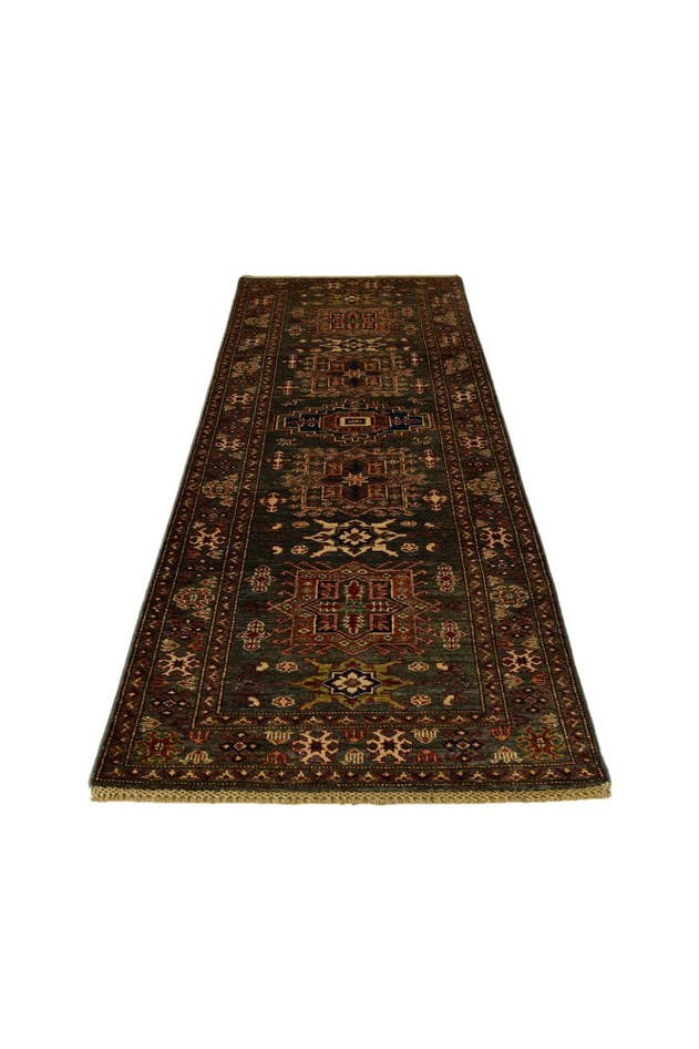 Detail image of 2' 9 x 8' 4 Hand Knotted Kazak Runner Rug