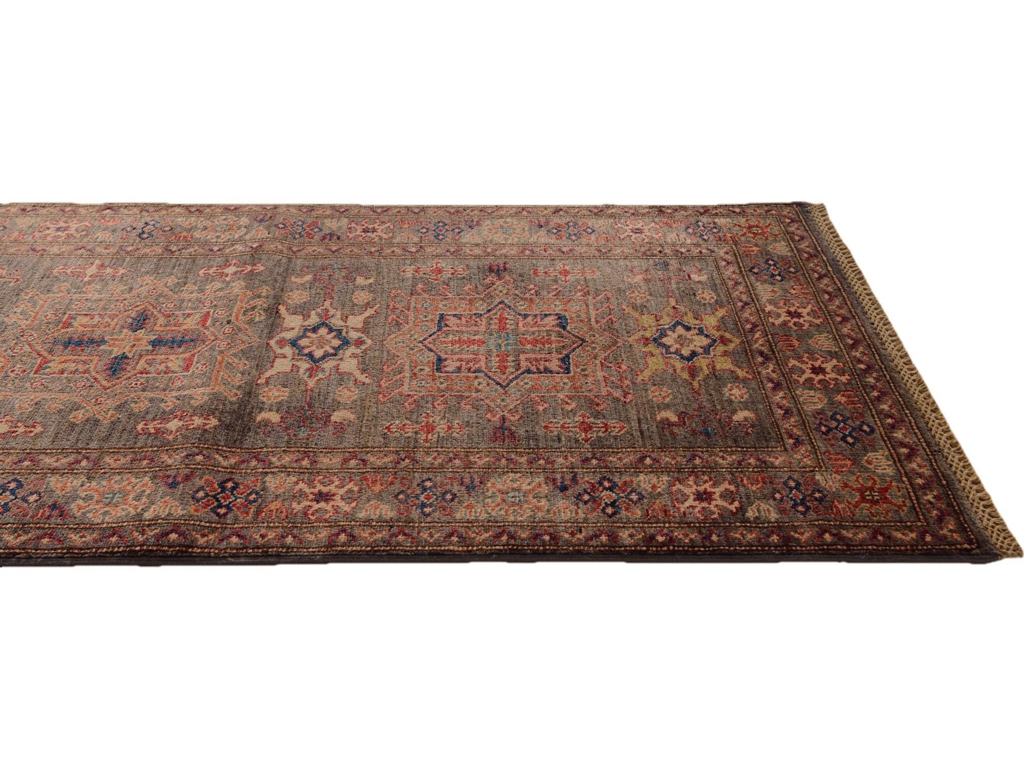2' 9 x 8' 4 Hand Knotted Kazak Runner Rug