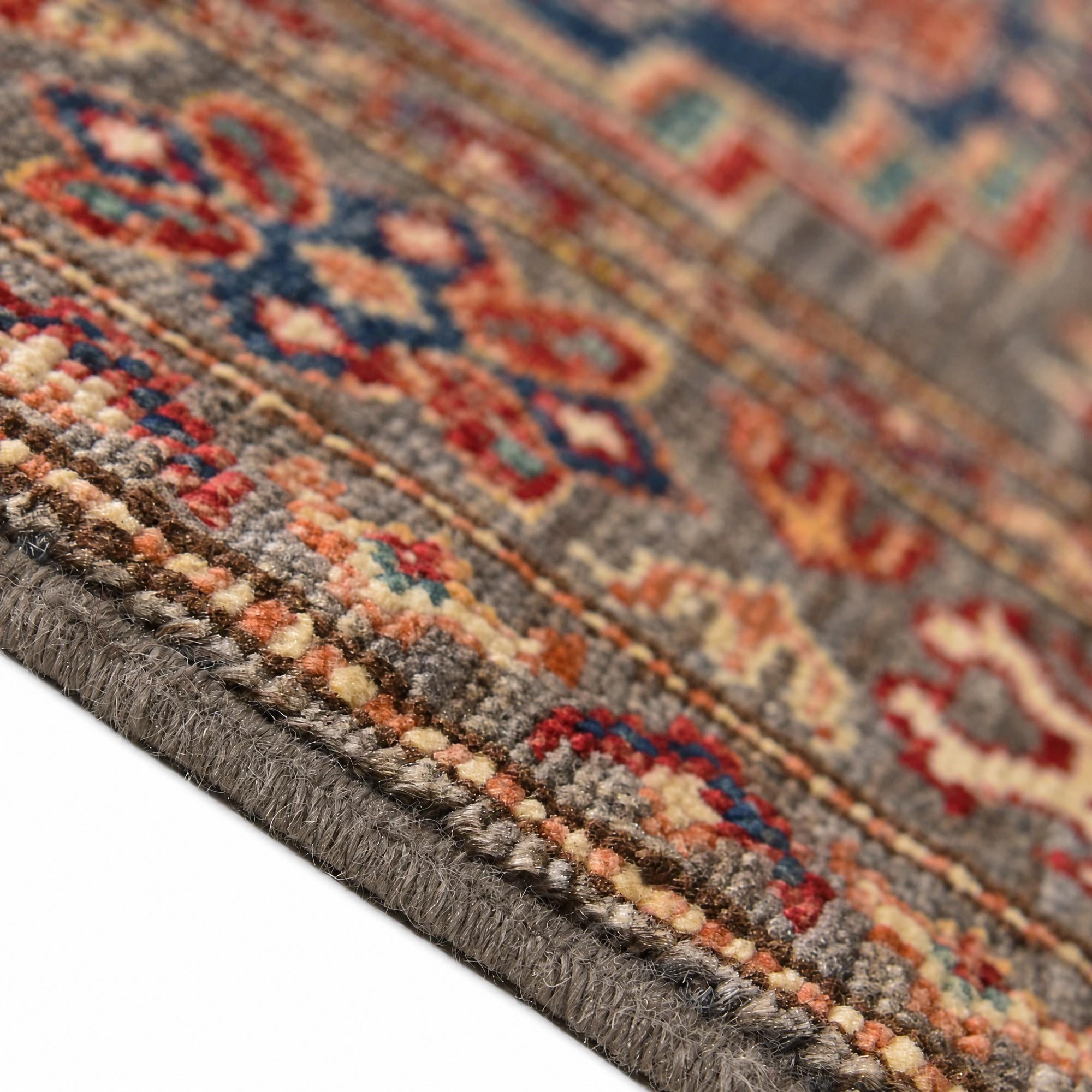 85cm x 255cm Hand Knotted Kazak Runner Rug