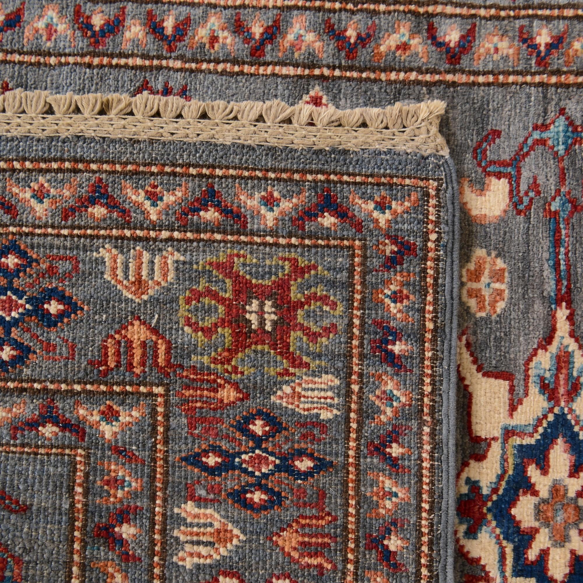 85cm x 255cm Hand Knotted Kazak Runner Rug