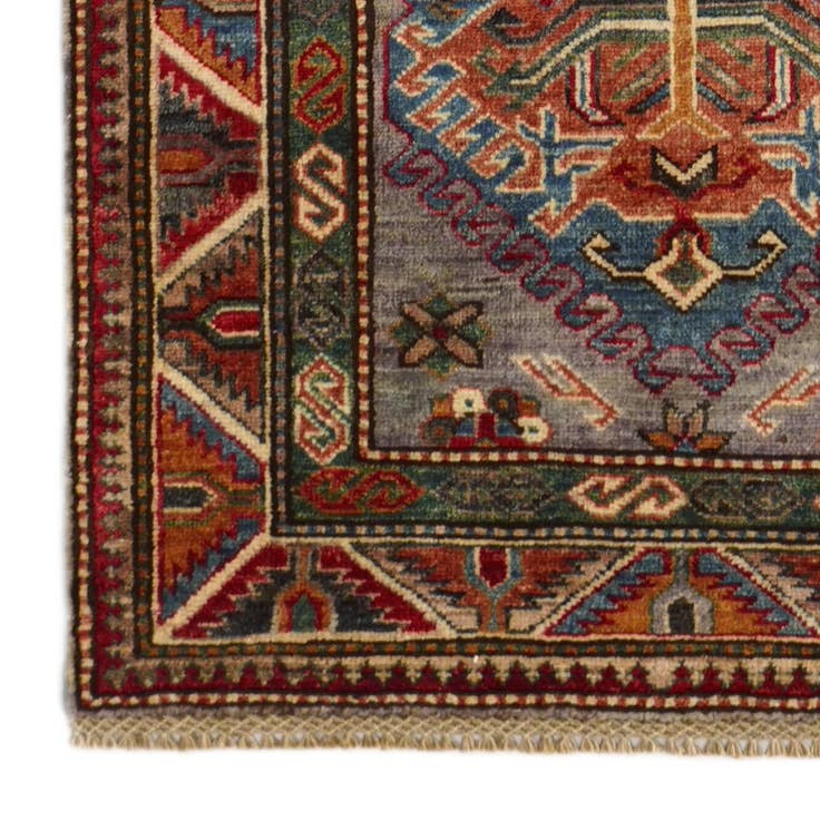 Detail image of 2' 9 x 8' 10 Hand Knotted Kazak Runner Rug