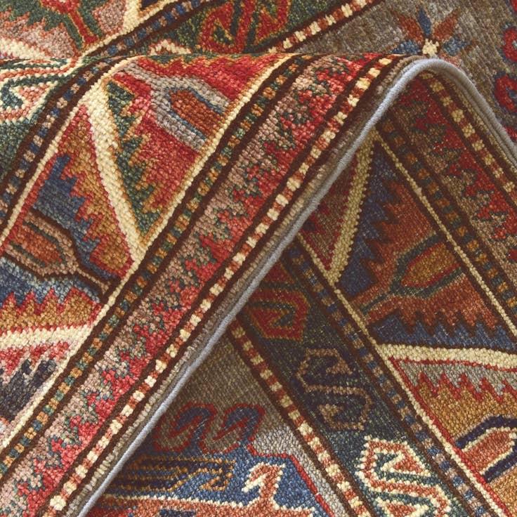Detail image of 2' 9 x 8' 10 Hand Knotted Kazak Runner Rug