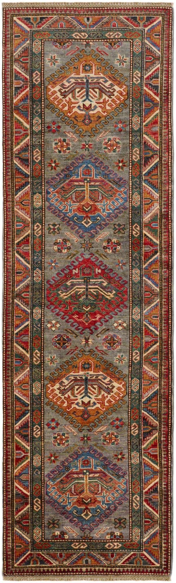 2' 9 x 8' 10 Hand Knotted Kazak Runner Rug