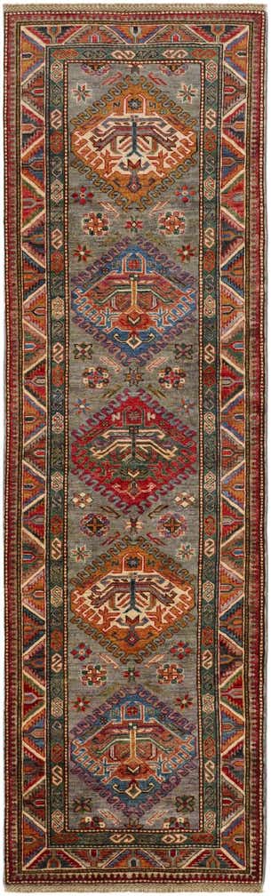 2' 9 x 8' 10 Hand Knotted Kazak Runner Rug