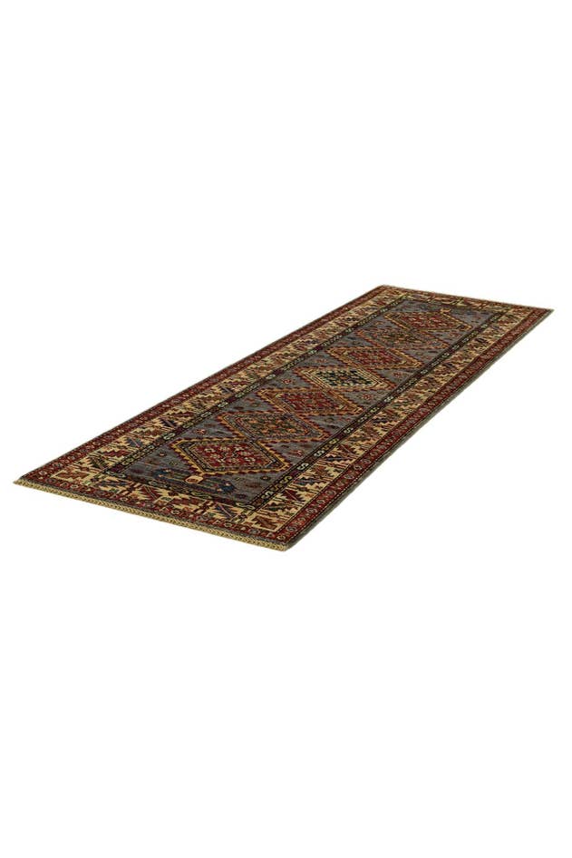 Detail image of 2' 8 x 8' 6 Hand Knotted Kazak Runner Rug