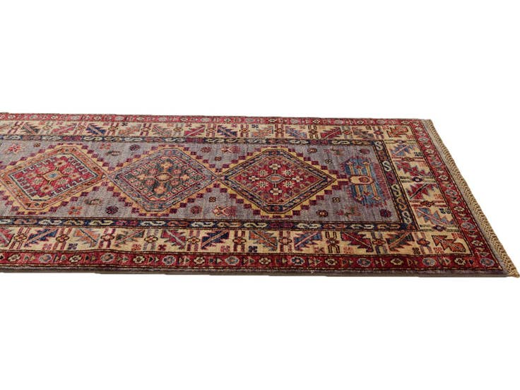 Detail image of 2' 8 x 8' 6 Hand Knotted Kazak Runner Rug