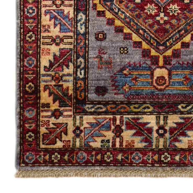Detail image of 2' 8 x 8' 6 Hand Knotted Kazak Runner Rug