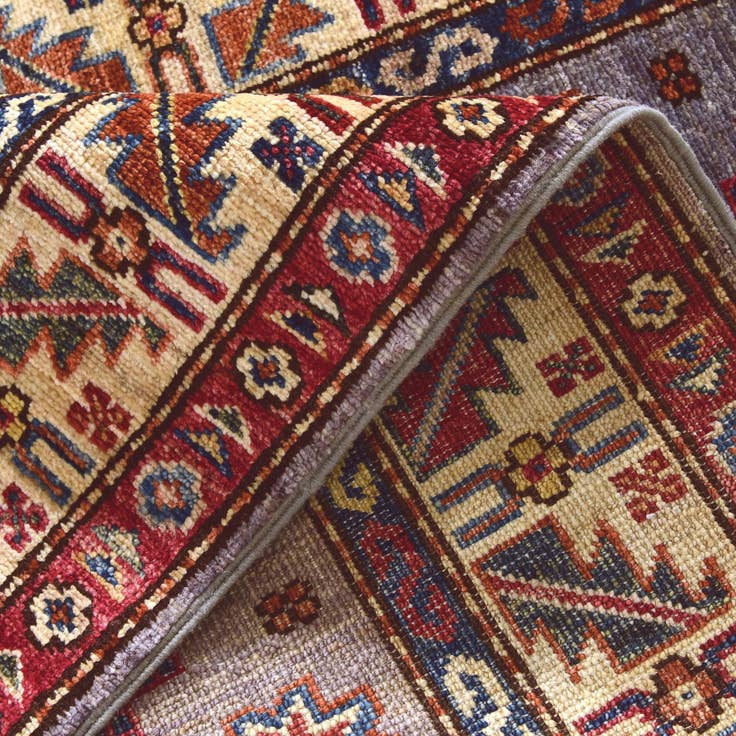 Detail image of 2' 8 x 8' 6 Hand Knotted Kazak Runner Rug